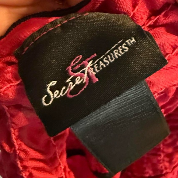 Secret Treasures Coquette Frilly Ruffled Babydoll Spaghetti Strap Top Slip Dress - Picture 6 of 7